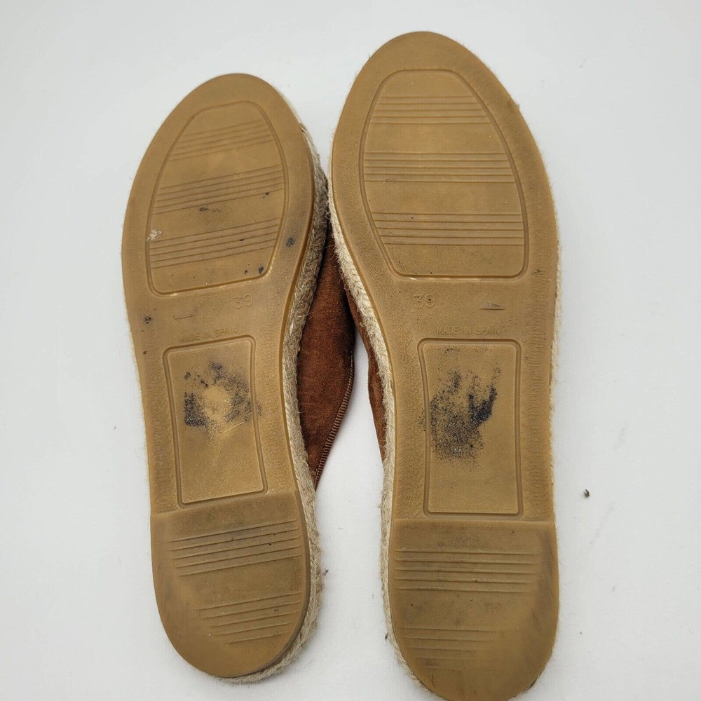 Kanna Brown Suede Mules with Gold Accents - Picture 7 of 9